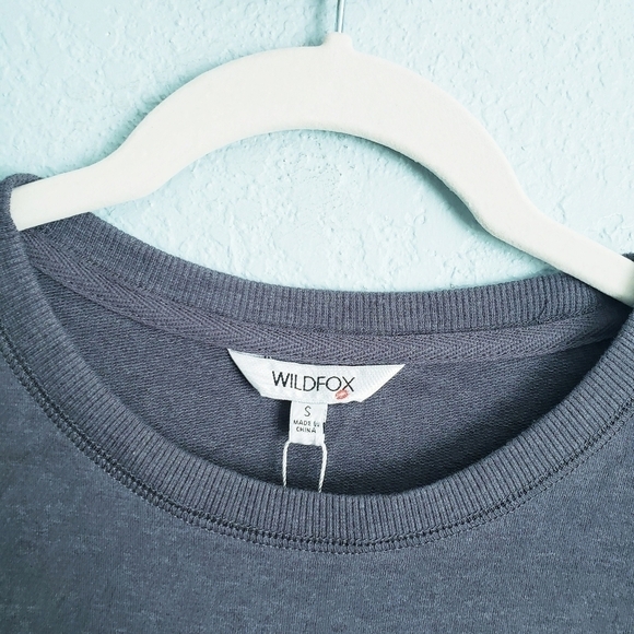 Wildfox Rainbow Easy Does It Gray Sweatshirt - Picture 5 of 8